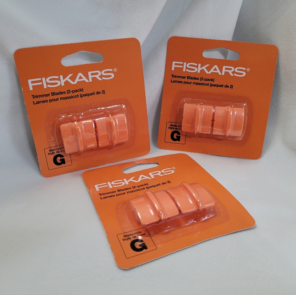 Group of (3) Fiskar Trimmer G-style Blade Refills  - NWT